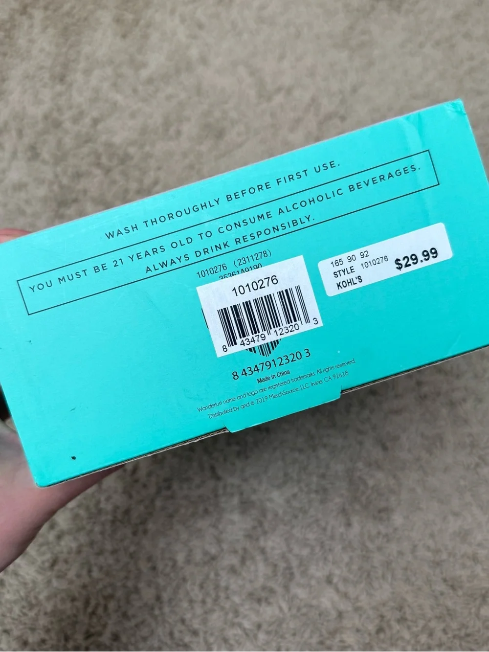 Wanderlust Prosecco Party Game - Teal & Pink